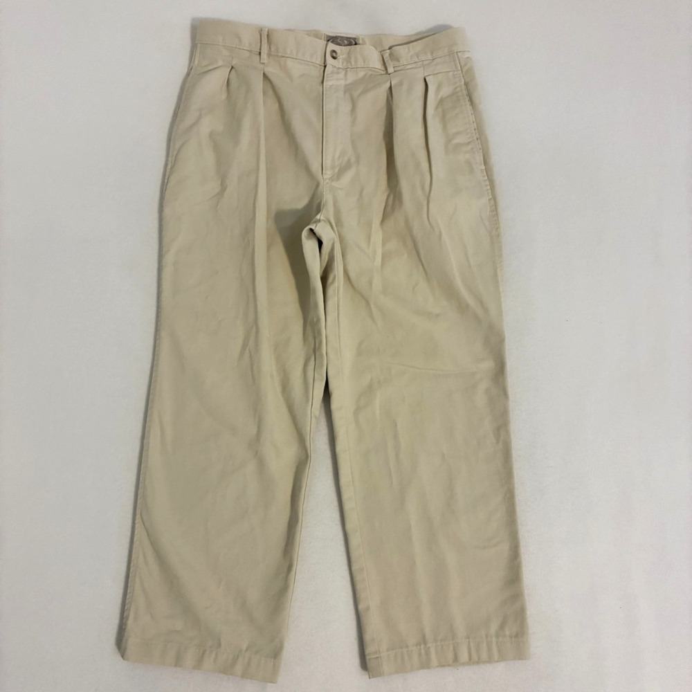 Vtg Abercrombie & Fitch Pleated USA Made Pants 38x30 (Fit 36x27) Chino Preppy